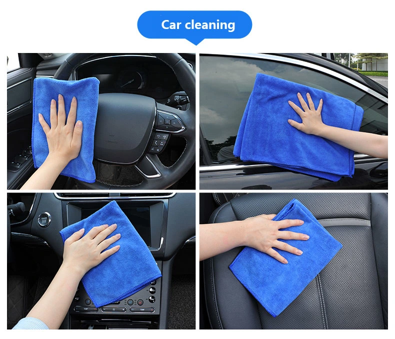 25*25cm Microfiber Cleaning Cloths Softer Highly Absorbent and Fast Drying Lint Free Streak Free Reusable Washcloth Towels