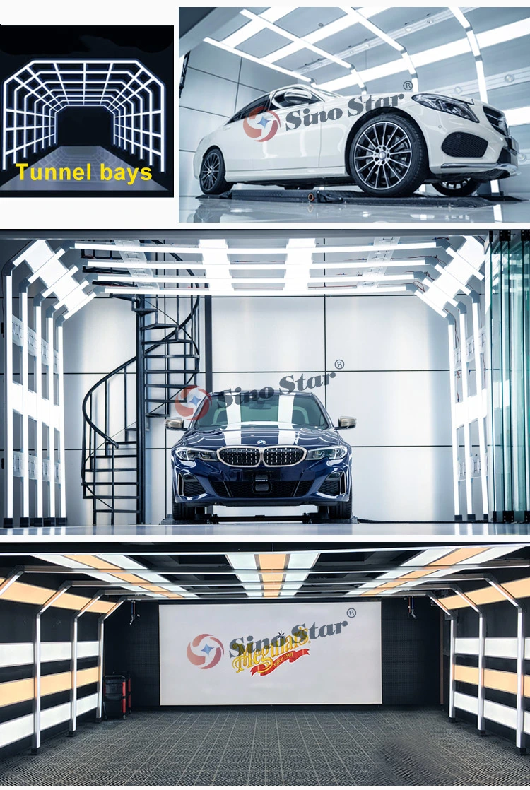 St5018 W2.35*L4.71m Car Beauty LED Light Detailing Auto Care Products Auto Workshop Design Car Wash Supplies Wholesale