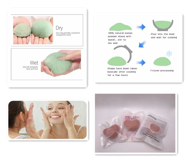 for All Skins Natural Konjac Sponge Facial Care Cleaning Washing Sponge