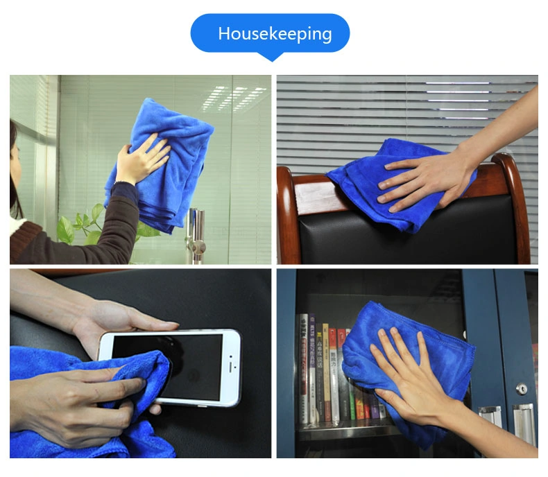 25*25cm Microfiber Cleaning Cloths Softer Highly Absorbent and Fast Drying Lint Free Streak Free Reusable Washcloth Towels