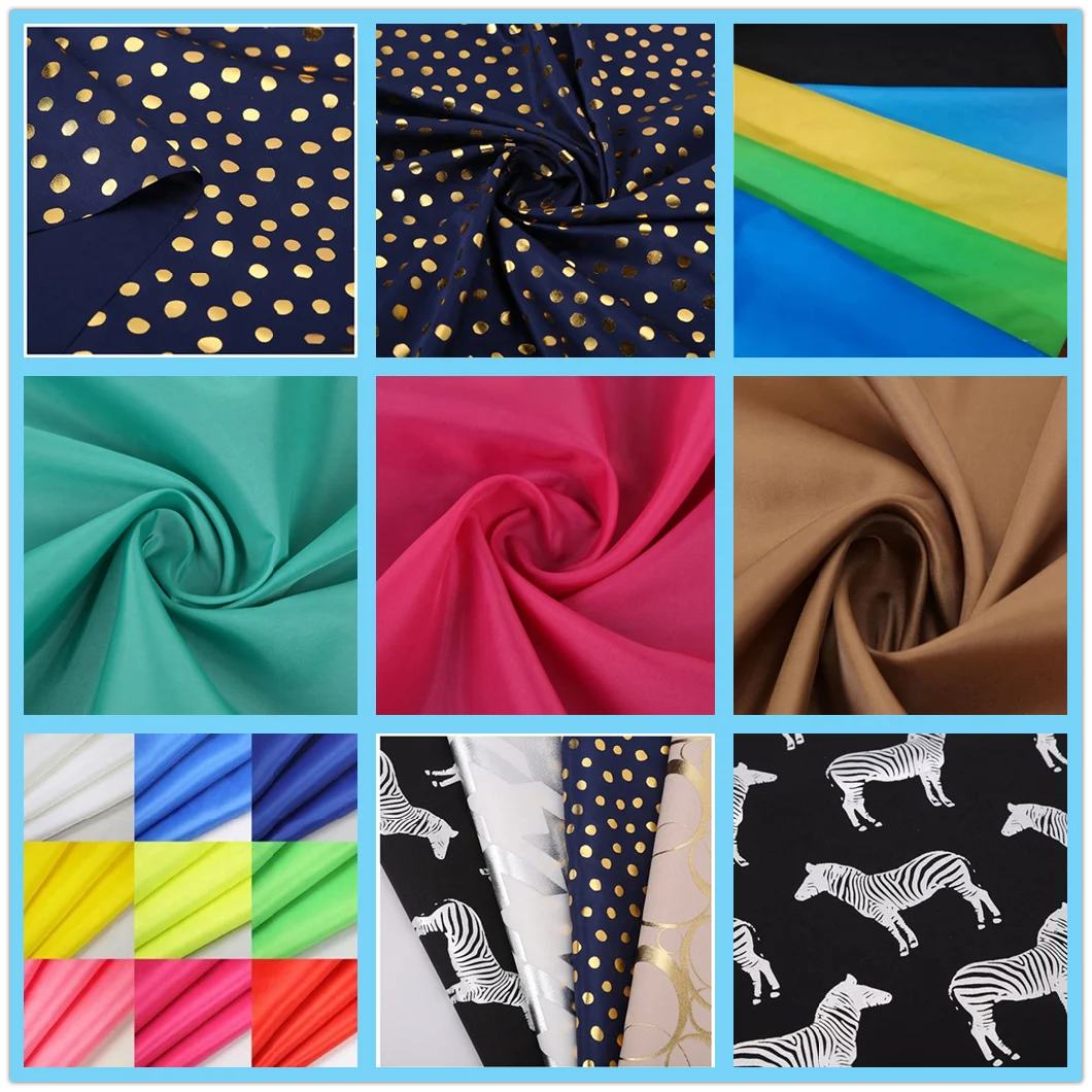 100% Polyester Check Printed Microfiber Cloth Coat Lining Fabric