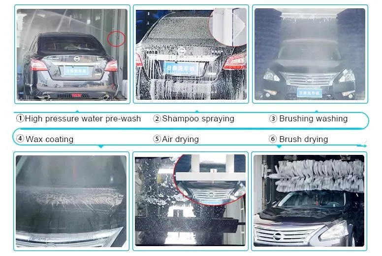 Tunnel Car Wash Machine Fully Automatic Car Wash for Sale Automatic Car Wash Machine