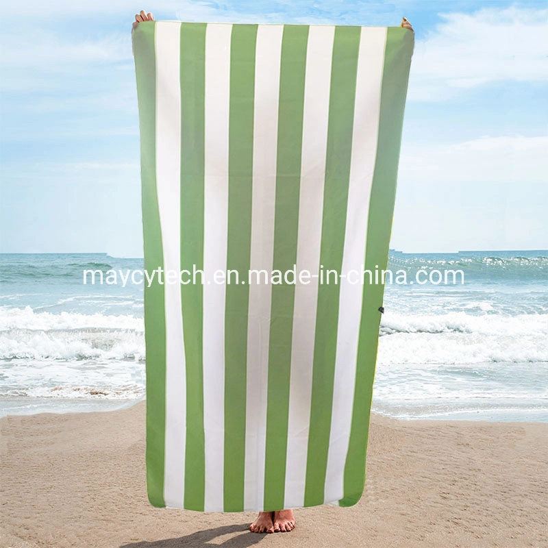 Microfiber Travel Beach Towel Zipper Bag, Cotton Face Hand Bath Towel Youth