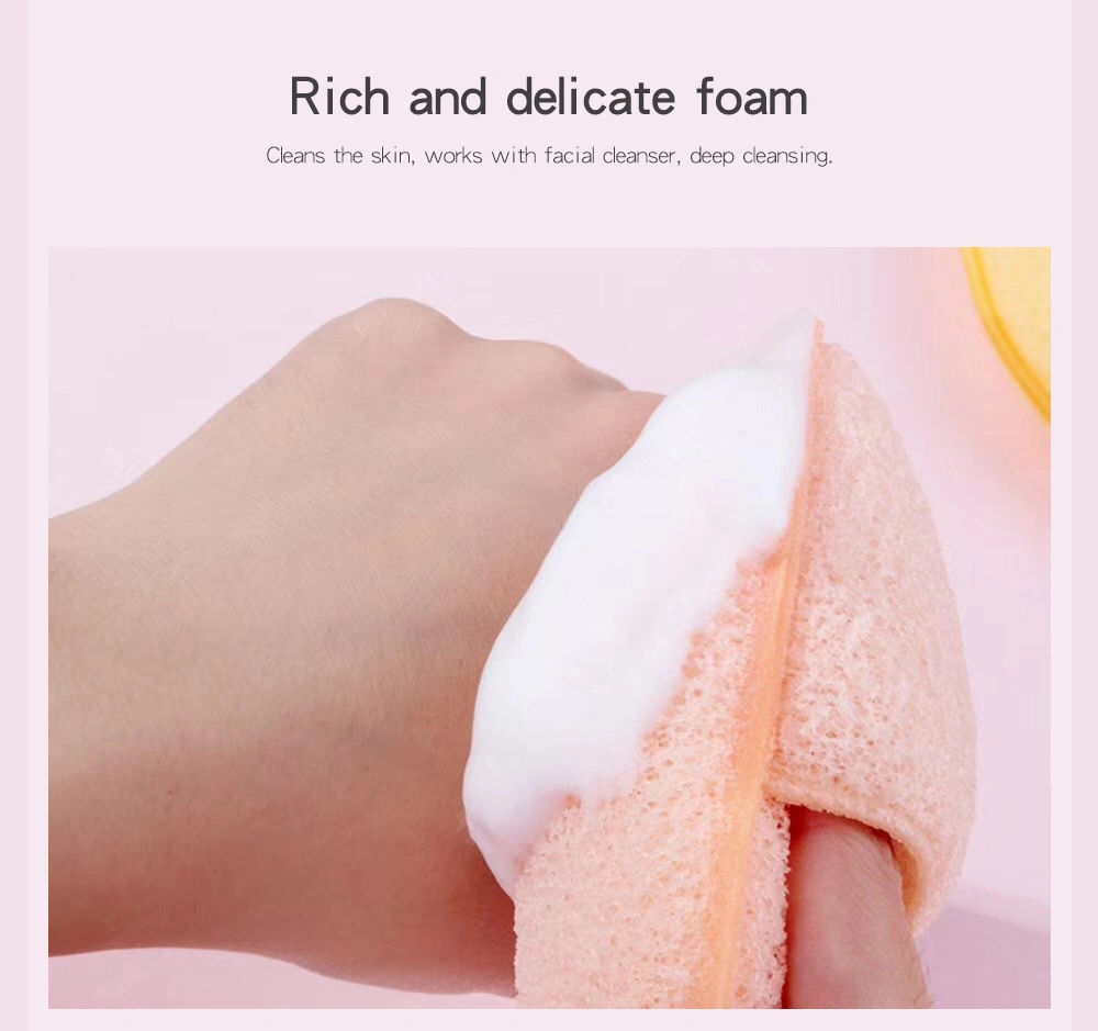 New Tear Drop Waterdrop Shaped Washing Face Sponge Latex Free Material Soft Cleansing Sponge with Pocket