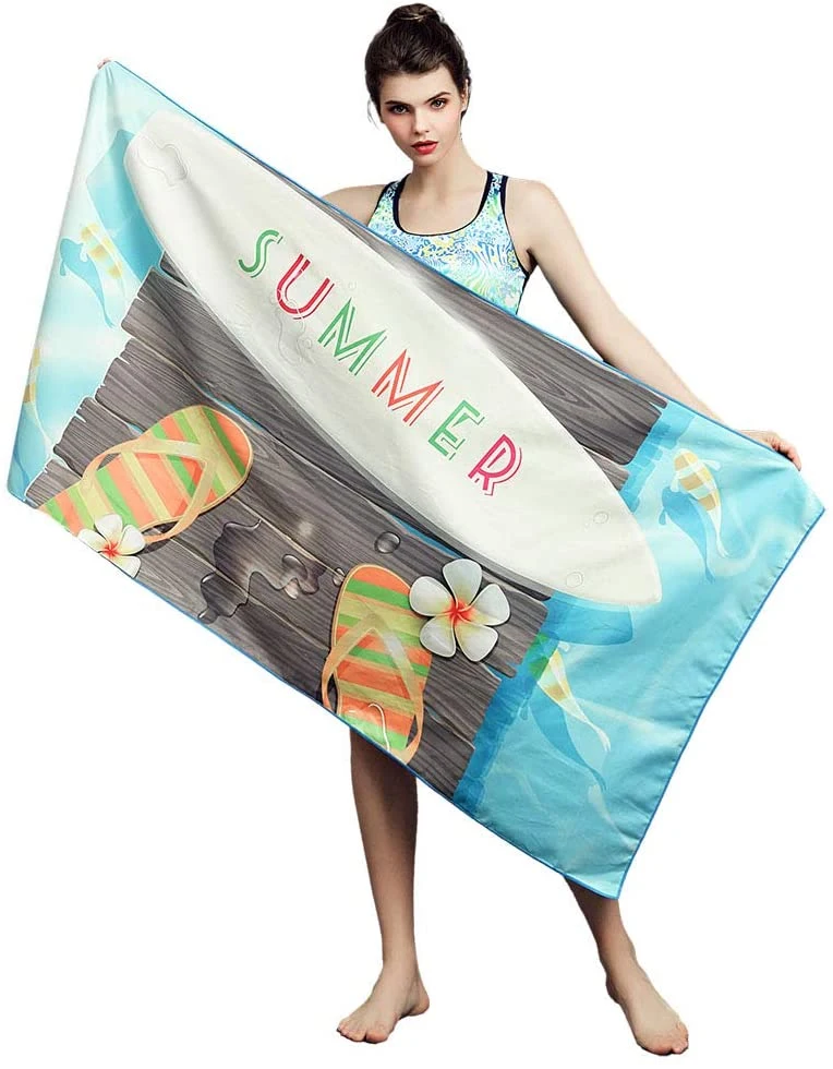 Quick Drying Lightweight Travel Towels Ultra Absorbent Sports Microfibre Beach Towel
