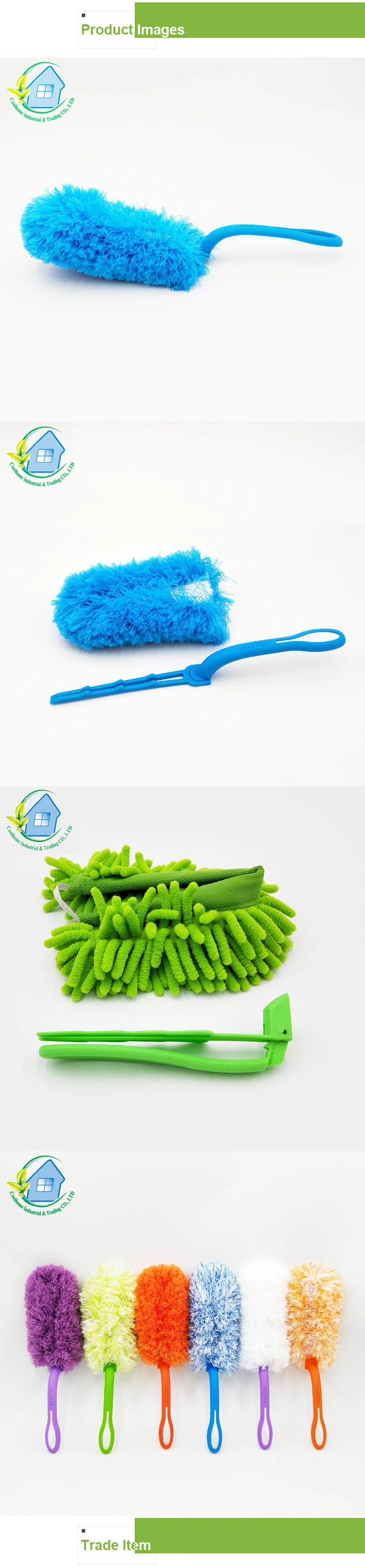 Microfiber Foldable Feather Cleaning Duster for House Cleaning 3007