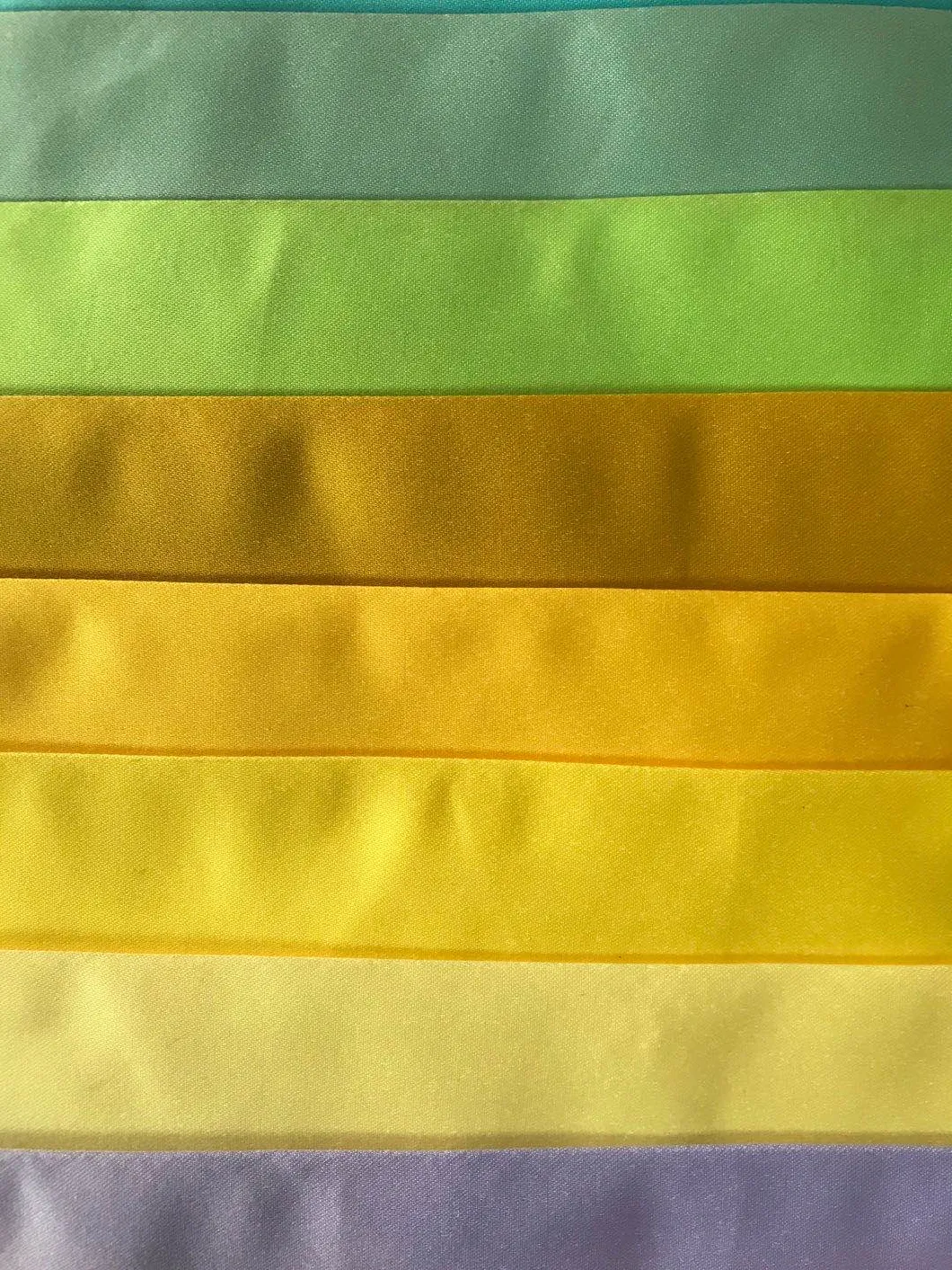 Satin Fabric Promotional Top Quality 100% Polyester Satin Fabric Microfiber Women Garment Fabric