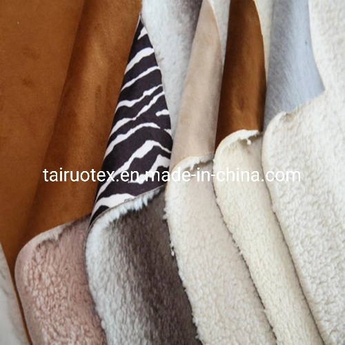 Microfiber Suede Fabric with Composite Mesh Fabric for Sofa Fabric