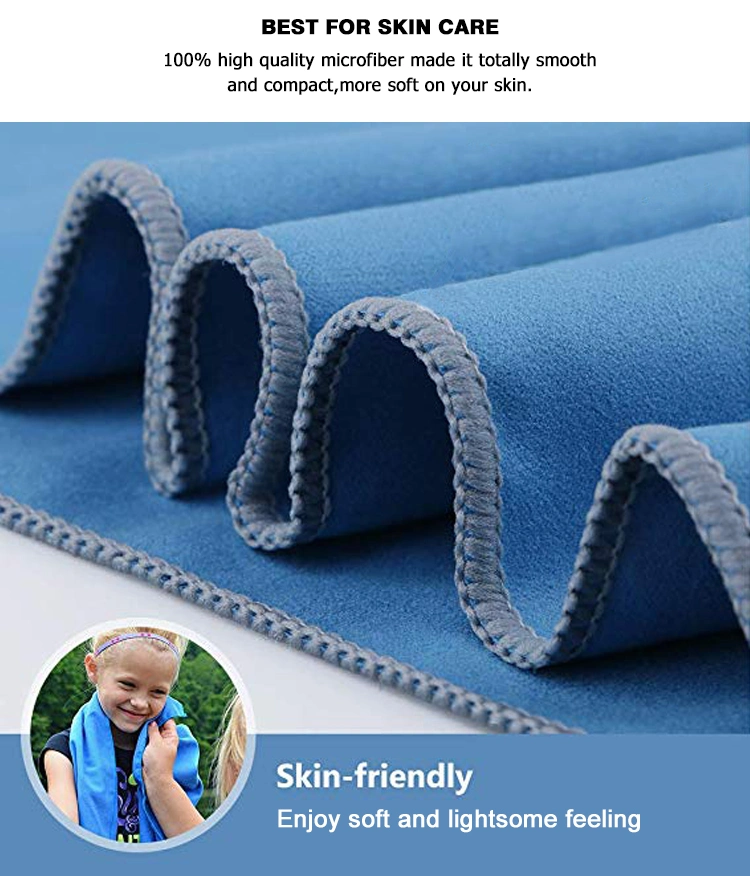 OEM ODM Microfiber Waffle Gym Drying Towel with Label