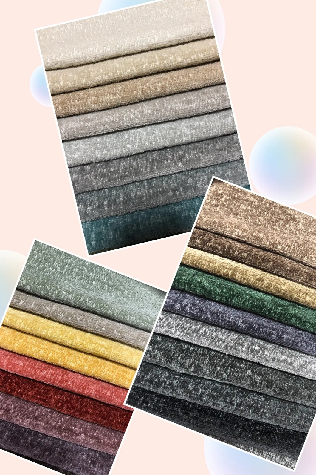 100%Polyester Chenille Fabric Upholstery Fabric Furniture Fabric (ZN235)