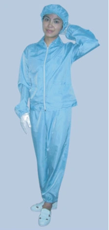 ESD Garment Cleanroom Clothes Clean Jacket & Pant, Lint Free Uniform