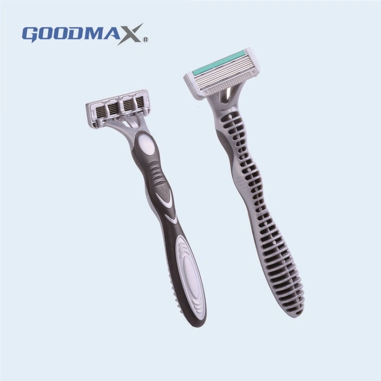 L-Shape Popular Six Disposable Blade Razor with Sharp Blade Open Back