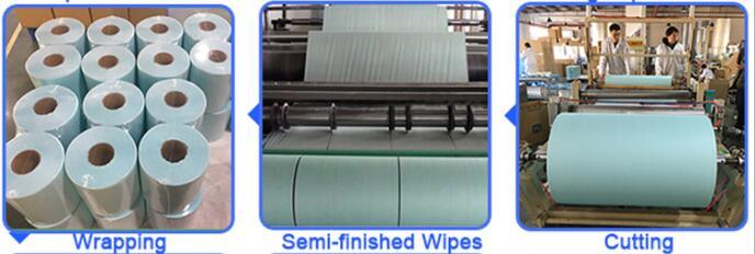 High Efficient of Water & Oil Absorption Capacit Woodpulp White Industrial Wiper, Cleanroom Wiper