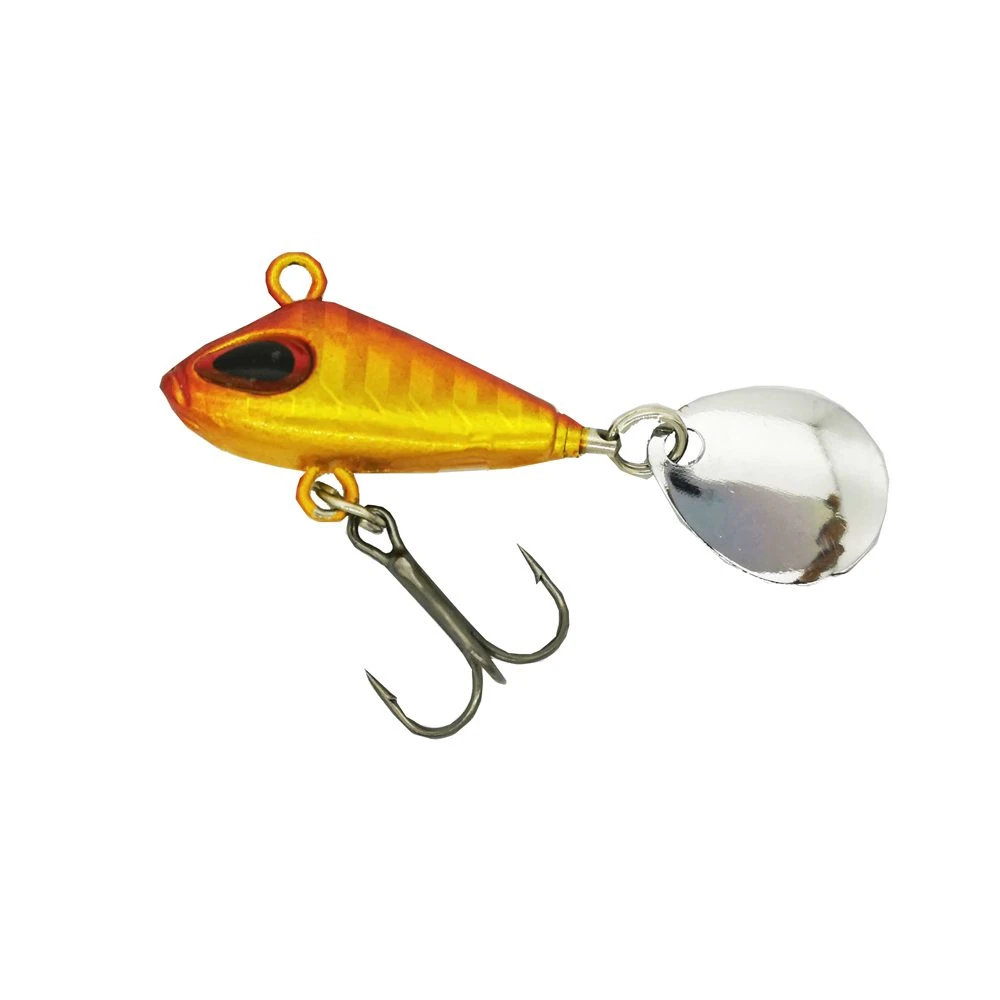 Fishing Lure 2.5cm-6.5g Bullet Leadjig Lipless Crankbait with Rotating Rear-Blades