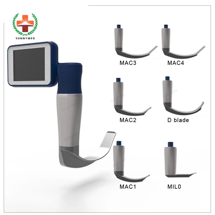 Sy-P020n Emergency Anesthesia Reusable Style Video Laryngoscope with 6 Blades