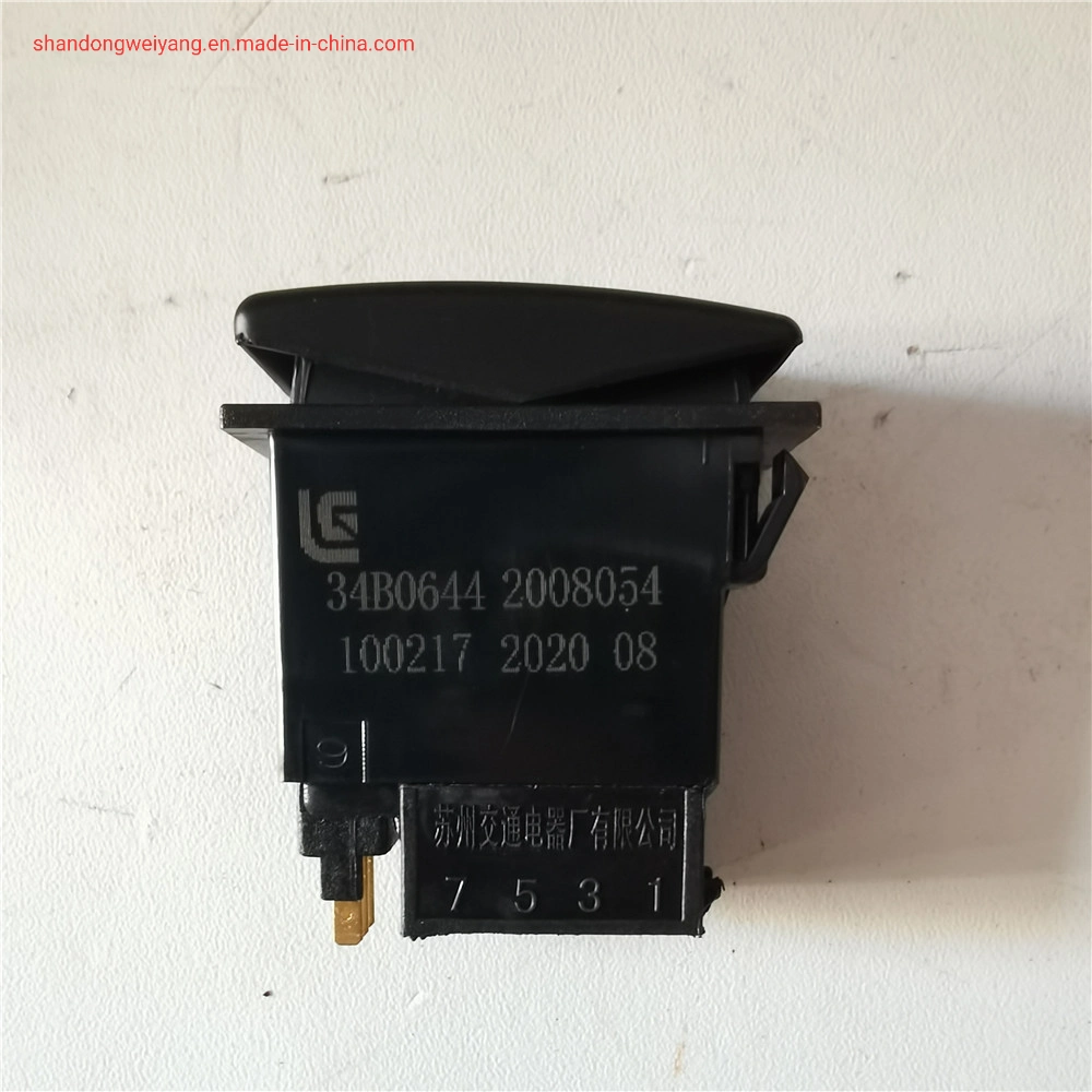 Genuine Rear Wiper Switch 34b0644 for Liugong Clg856 Wheel Loader for Sale