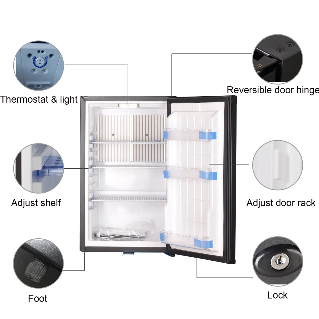 Solid Door Absorption Home Use Mini Portable Refrigerator