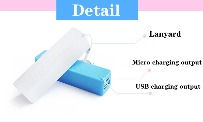 Easy to Carry Small Capacity Colorful Portable Mini Portable Charger
