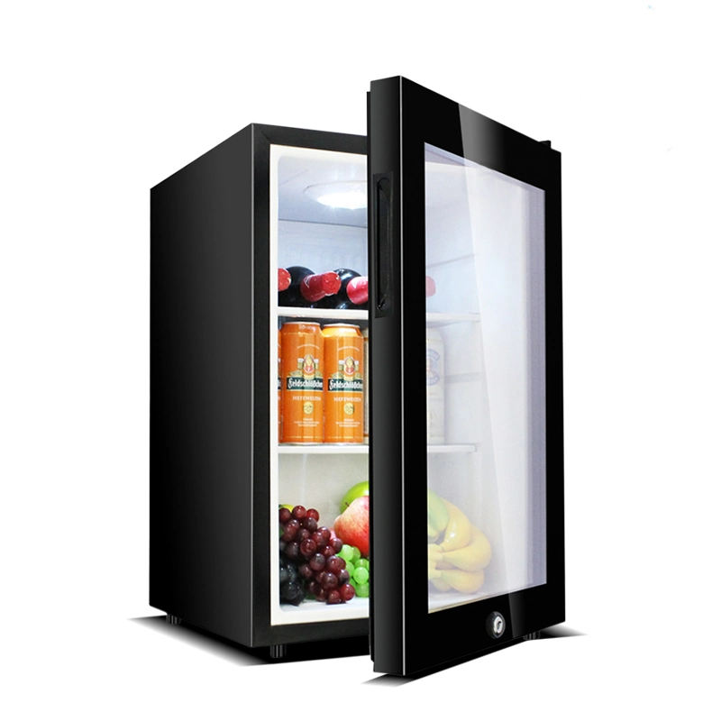 62L/95L Refrigerator Home Appliances Small Size Freezer / Mobile Home Fridge Freezer / Mini Bar Fridge with Glass Door