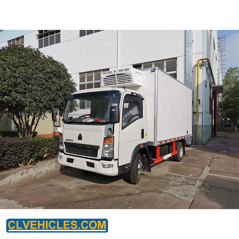 3 Ton Sinotruck Freezer Lorry Van Cooler Box Fridge with Carrier Unit Refrigerated Vehicle Truck