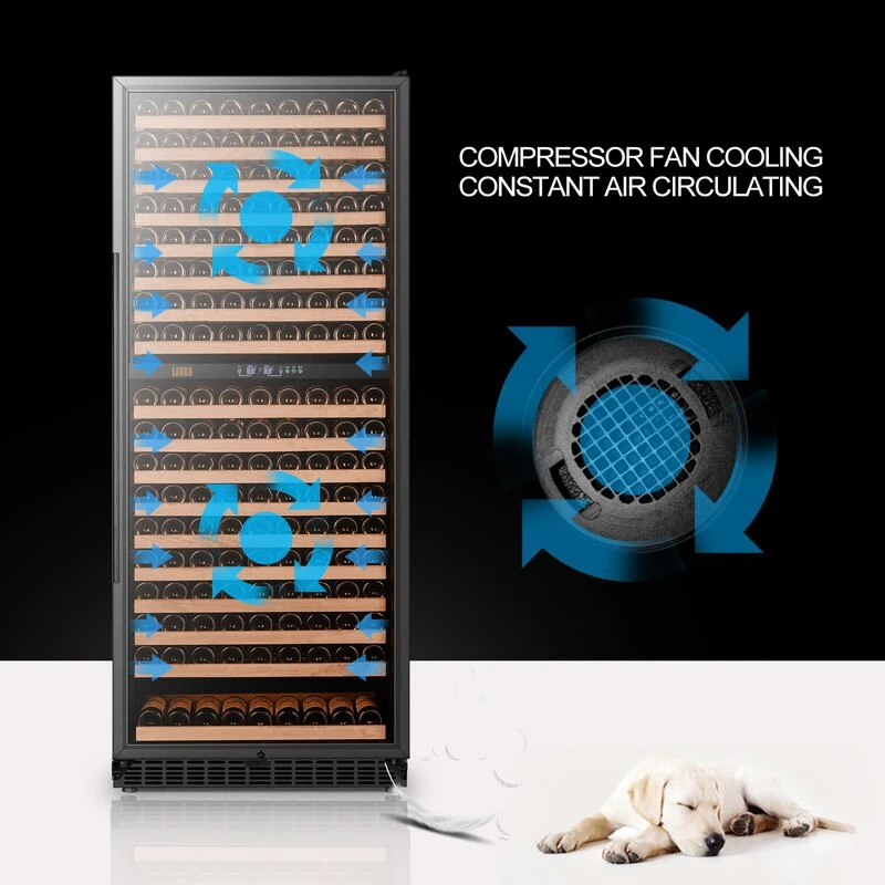 760L Compressor Wine Cooler/ Wine Cooler/Compressor Fridge with Black Door Frame