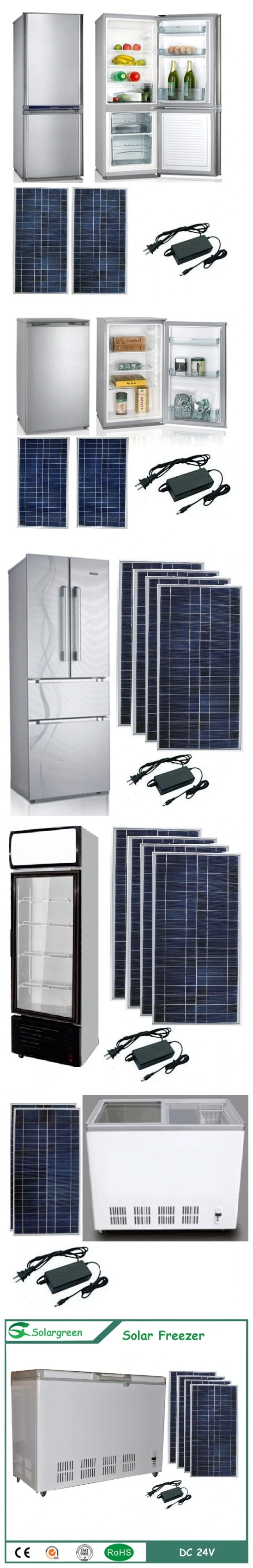 142L Factory Price 12/24V DC Compressor Solar Freezer Fridge Refrigerator