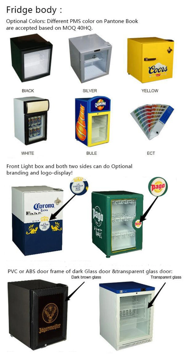 Counter Top Display Refrigerator Commercial Mini Freezer for Beverage (JGA-SC58)