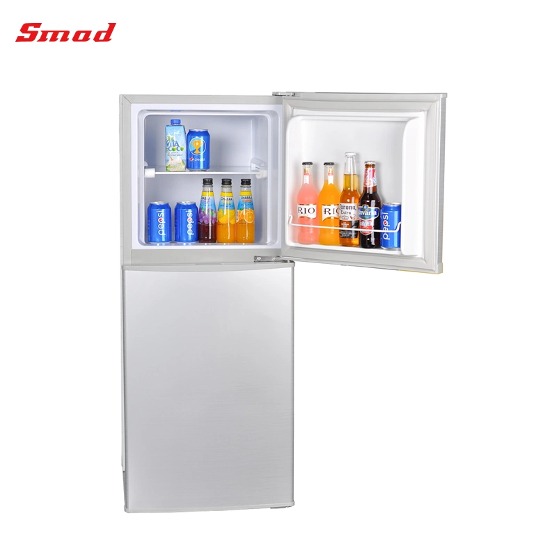 Double Door Refrigerator Low Voltage Refrigerator 12V Upright Refrigerator