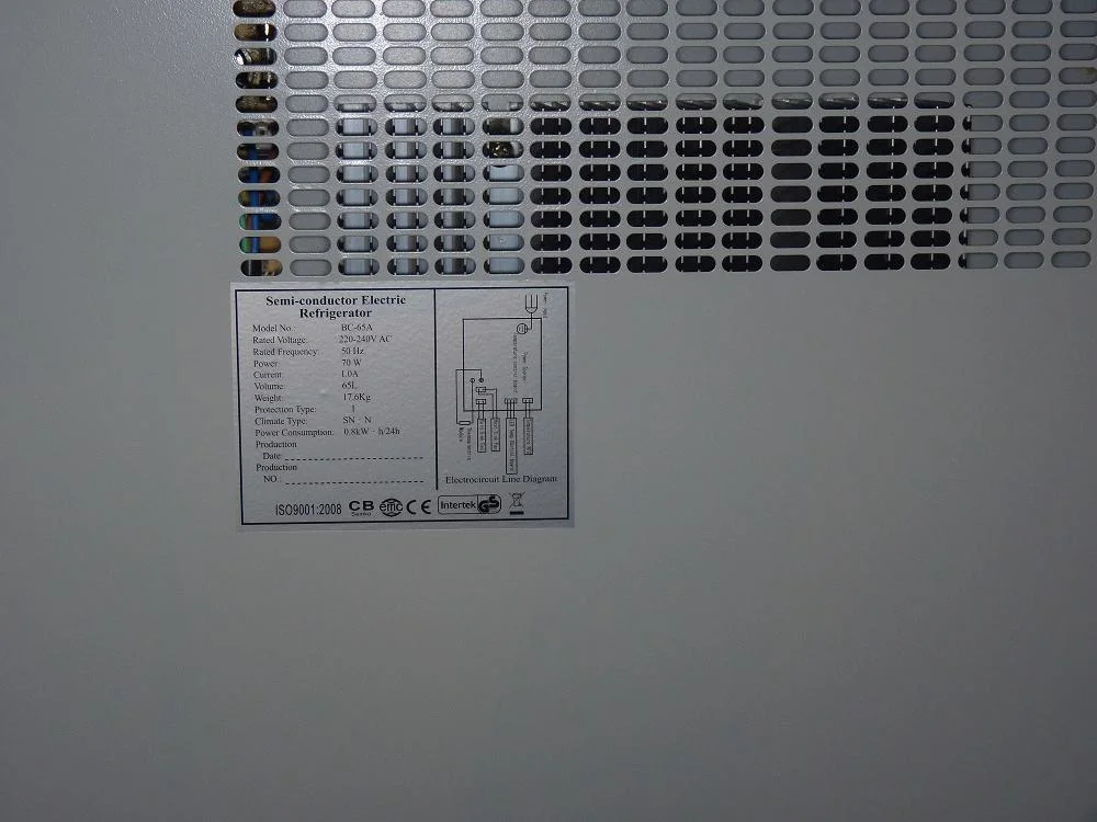 40L Mini Bar Refrigerator Semiconductor Refrigerator Glass Door Mini Fridge