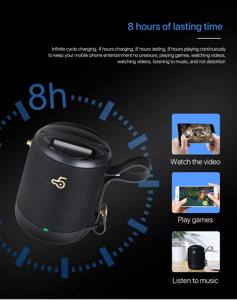 Bd05 Portable Bluetooth Wireless Speakers 5.0 Waterproof Creative Mini Portable Speaker