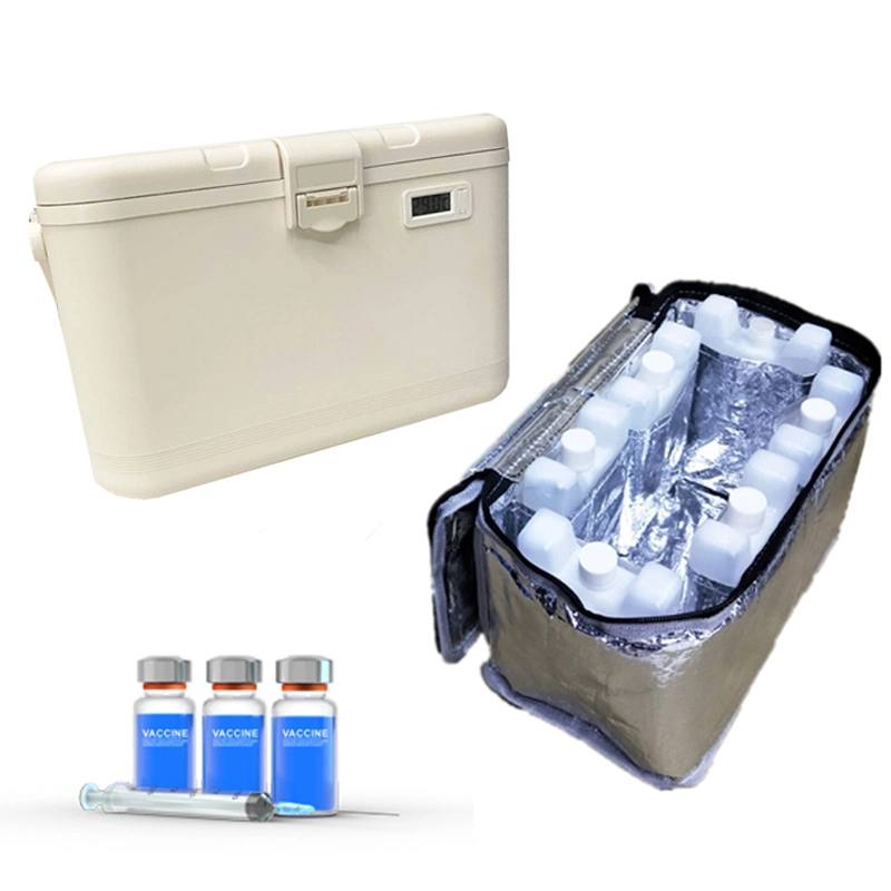 Mini Cooler for Vaccines Cooler Box Transport Blood Vaccine Carrier Bin Chilly