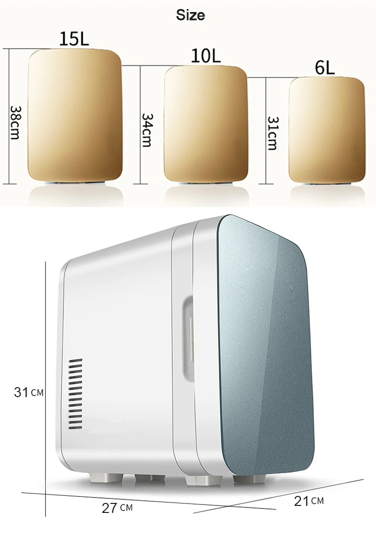 6L Mini Portable Freezer Refrigerator Makeup Fridge for Household Use