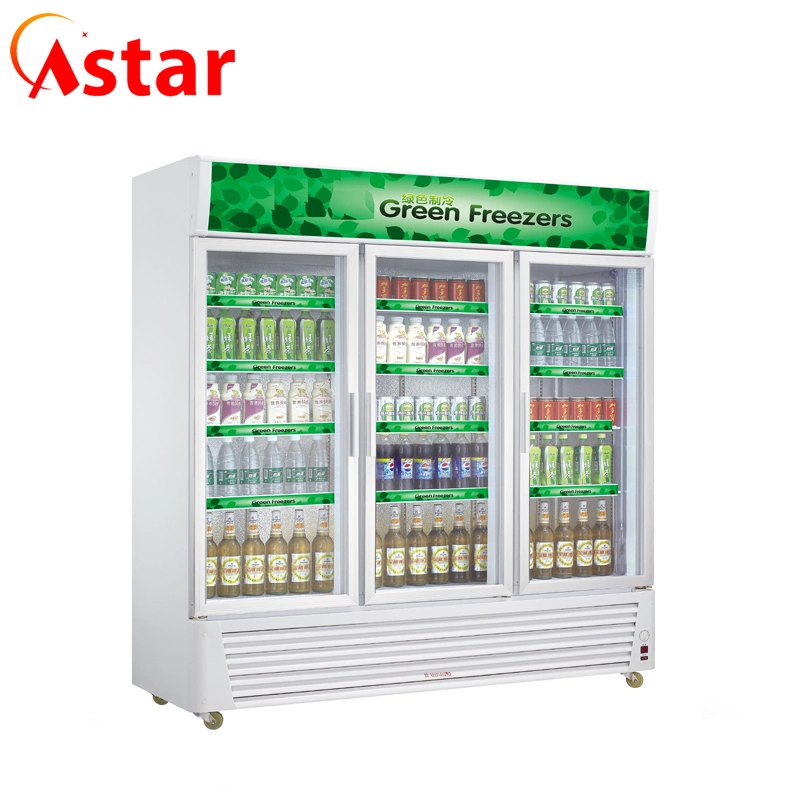 Commercial Single Door Beverage Showcase Display Cooler Refrigerator (AG-380F)