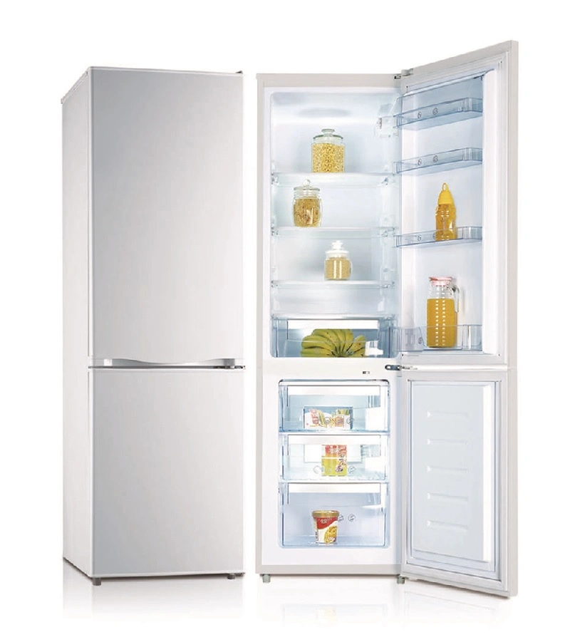 275L Small Double Door Bottom Freezer Home Fridge Freezer Refrigerator