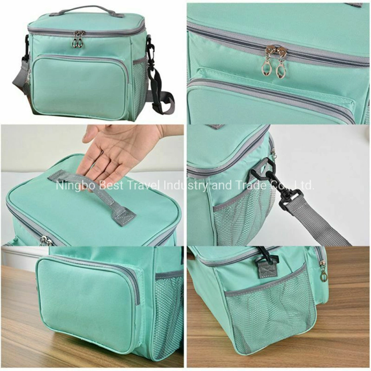 Custom Waterproof Outdoor Portable Tote Cooler Bag Reusable Picnic Box Insulated Lunch Bag