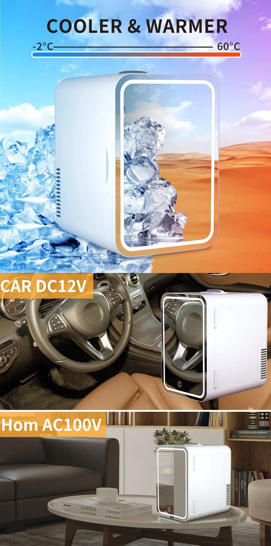 Portable Beauty Skincare Small Refrigerator Mini Car Fridge