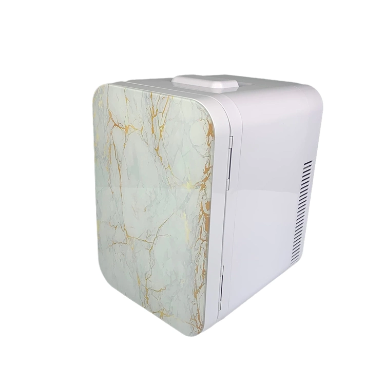 Wholesale 10L White Marble Makeup Refrigerator Face-Mask Fridge Car and Home Use