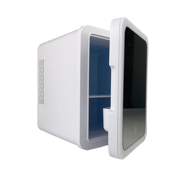 Hot 220V 12V 4L Portable Hot Cold Auto Mini LED Fridge Beauty Mirror Fridge for Cosmetics