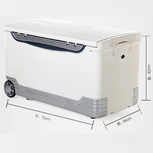 48L Medical Cooler Box Cold Chain Cooler with Wheels