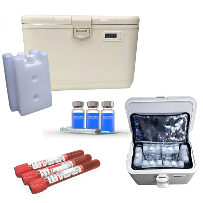 Mini Cooler for Vaccines Cooler Box Transport Blood Vaccine Carrier Bin Chilly