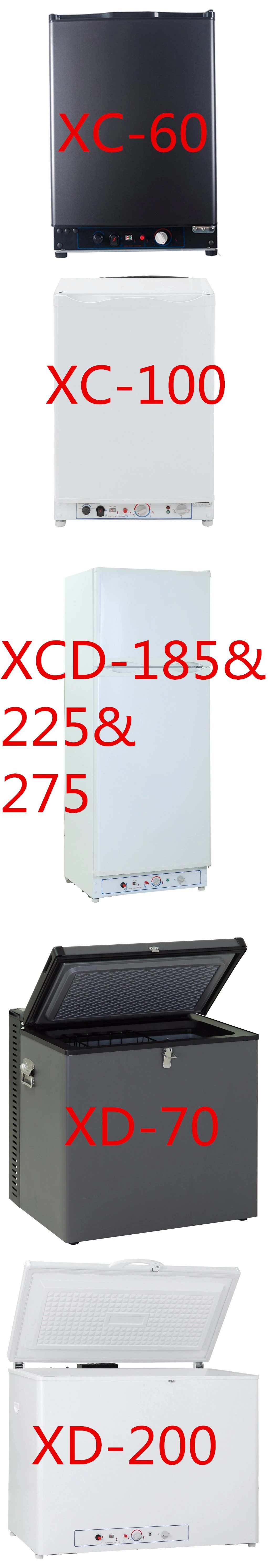 220V 12V LPG Gas Powered Refrigerator 3 Way Fridge