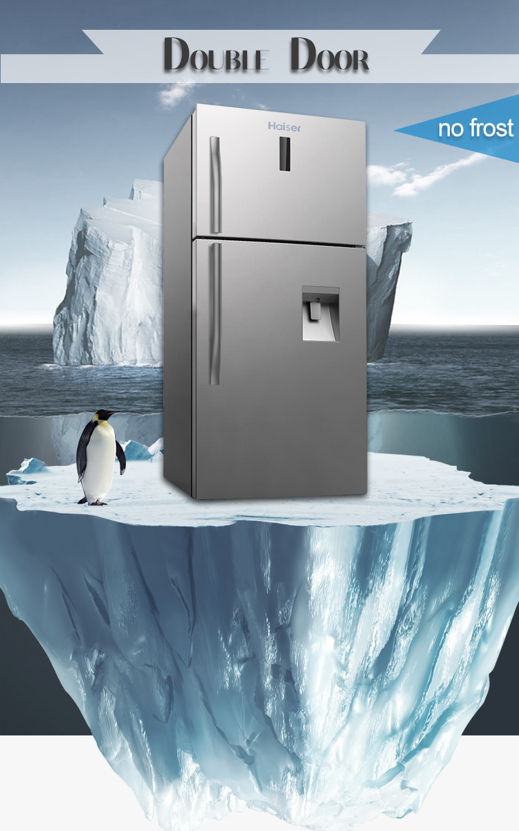 500L Silver LG/Samsung Compressor Fridges Electric Frost Free Double Door Refrigerator Fridge