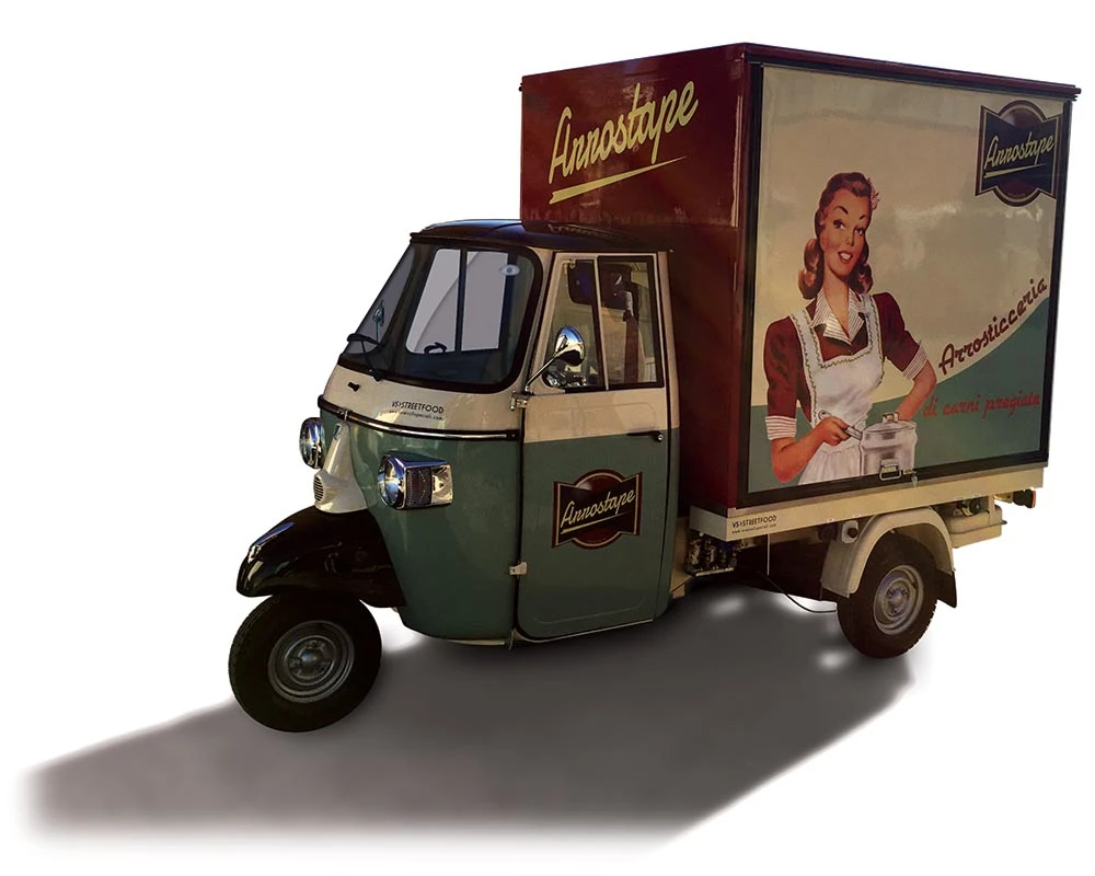 Street Electric Mini Food Cart Selling Freezer Ice Cream Tricycle