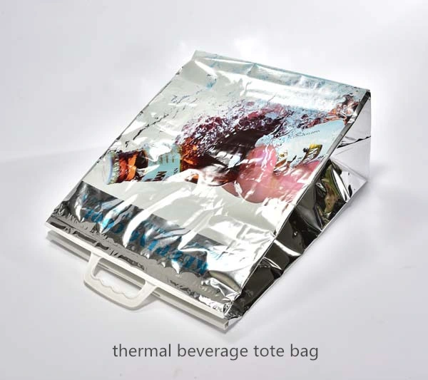 Silver Metallic Cooler Bag Custom Logo Thermal Bag Durable Outdoor Boxes Foldable Cooler Bag Lunch Picnic Bag Cake Cooler Box