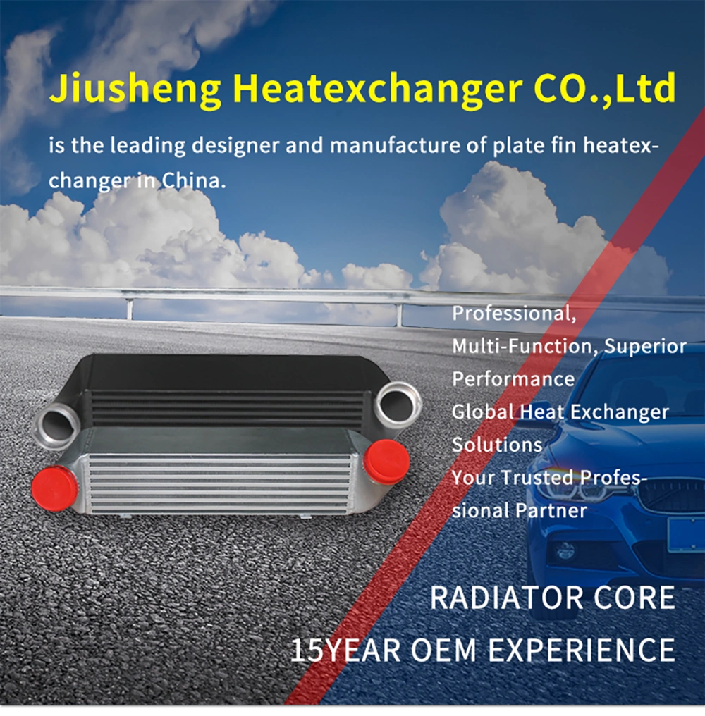 Intercooler Sport Car Cooler Aluminum Tube Fin Heat Exchanger