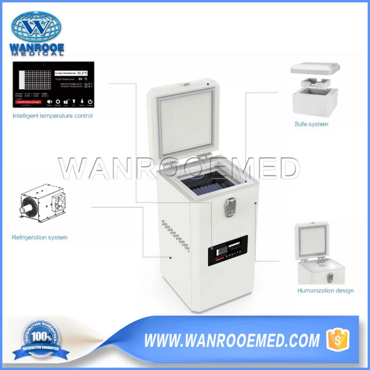 Dw-Hl1.8tl -86 Degree Ultra Low Temperature Portable Refrigerator Medical Vaccine Freezer