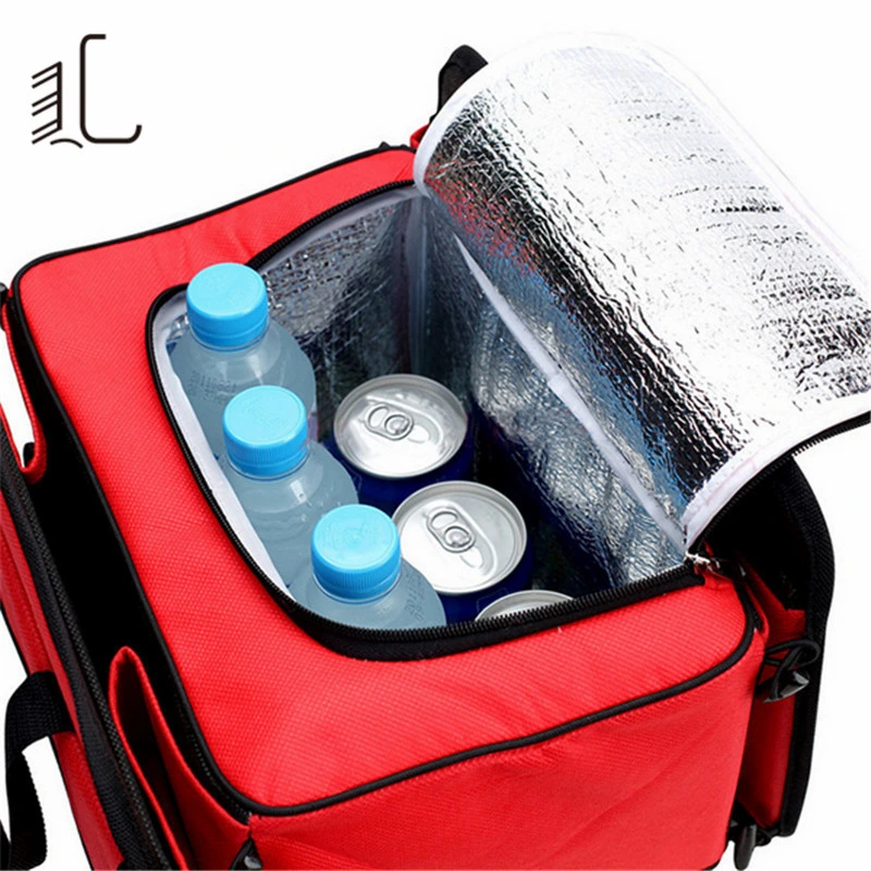 Large Capacity 600d Waterproof Picnic Lunch Cooler Bag Car Organiser