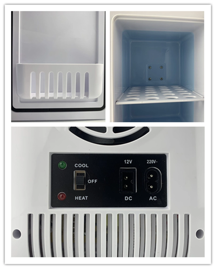 Hot 220V 12V 4L Portable Hot Cold Auto Mini LED Fridge Beauty Mirror Fridge for Cosmetics