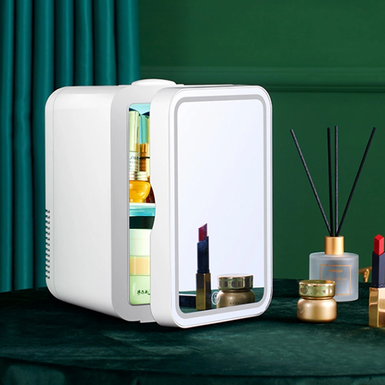 8L Custom Cosmetic Makeup Skincare Refrigerator Beauty Little Mini Fridge with Mirror Small Refrigerators