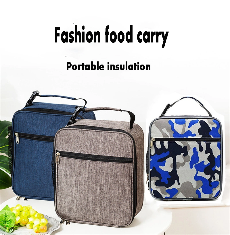 Portable Free Fitness Cooler Box Printing Insulated Lunch Bag